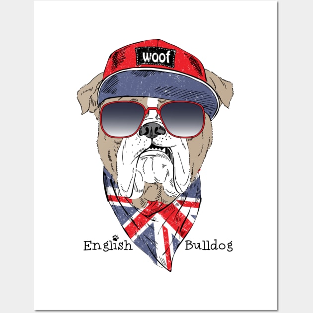 English Bulldog Wall Art by Mako Design 